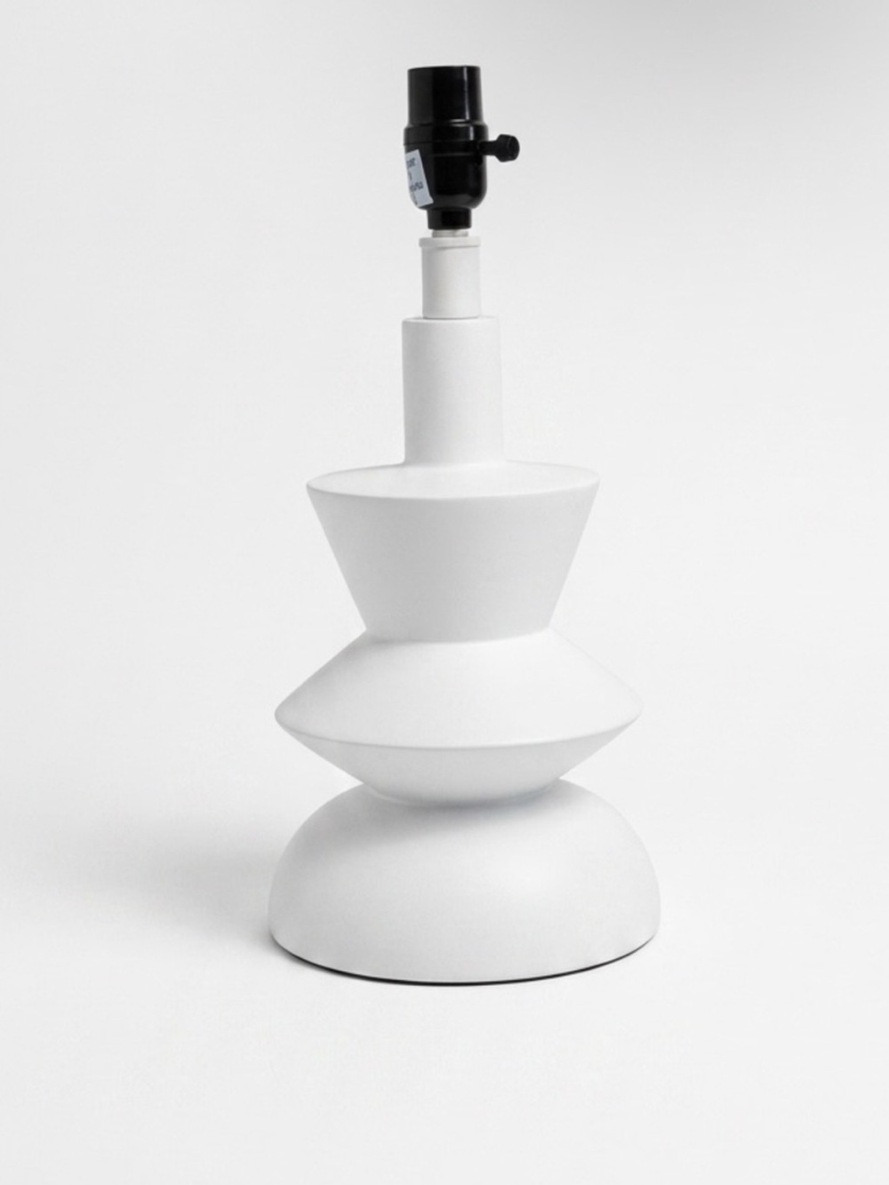 Amazon White Geometric Table Lamp Base